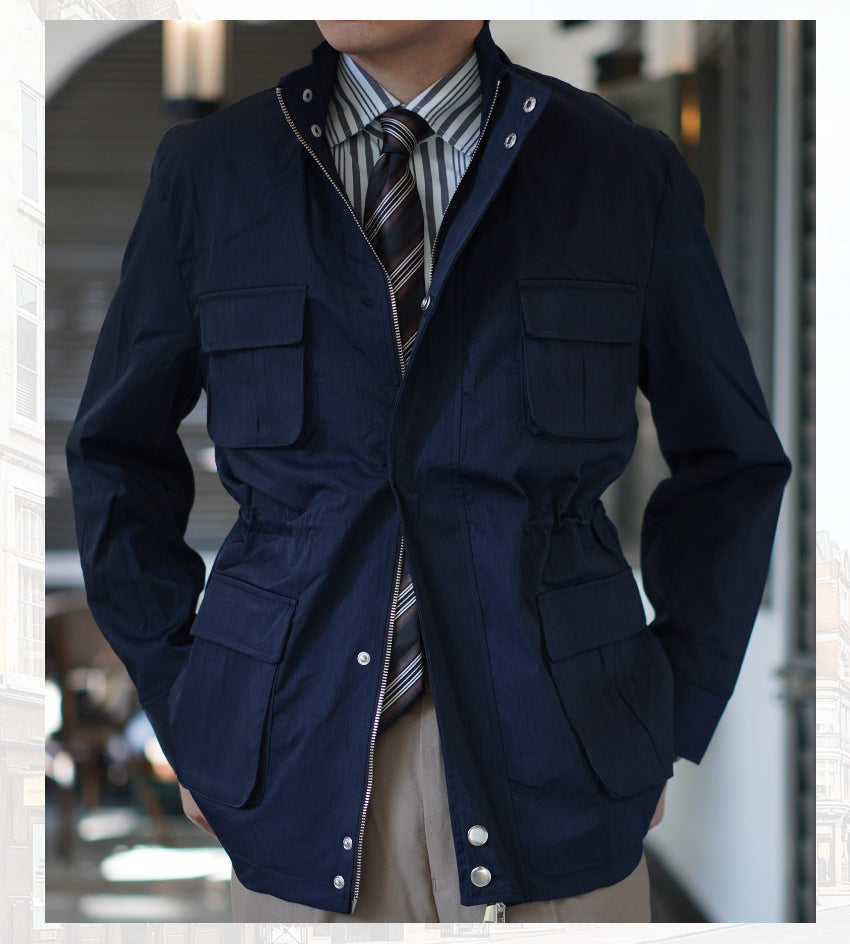 Spring And Autumn Loose Casual Men's Coat Windbreaker