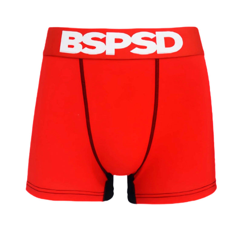 Sports Men's Color-blocked Boxer Briefs