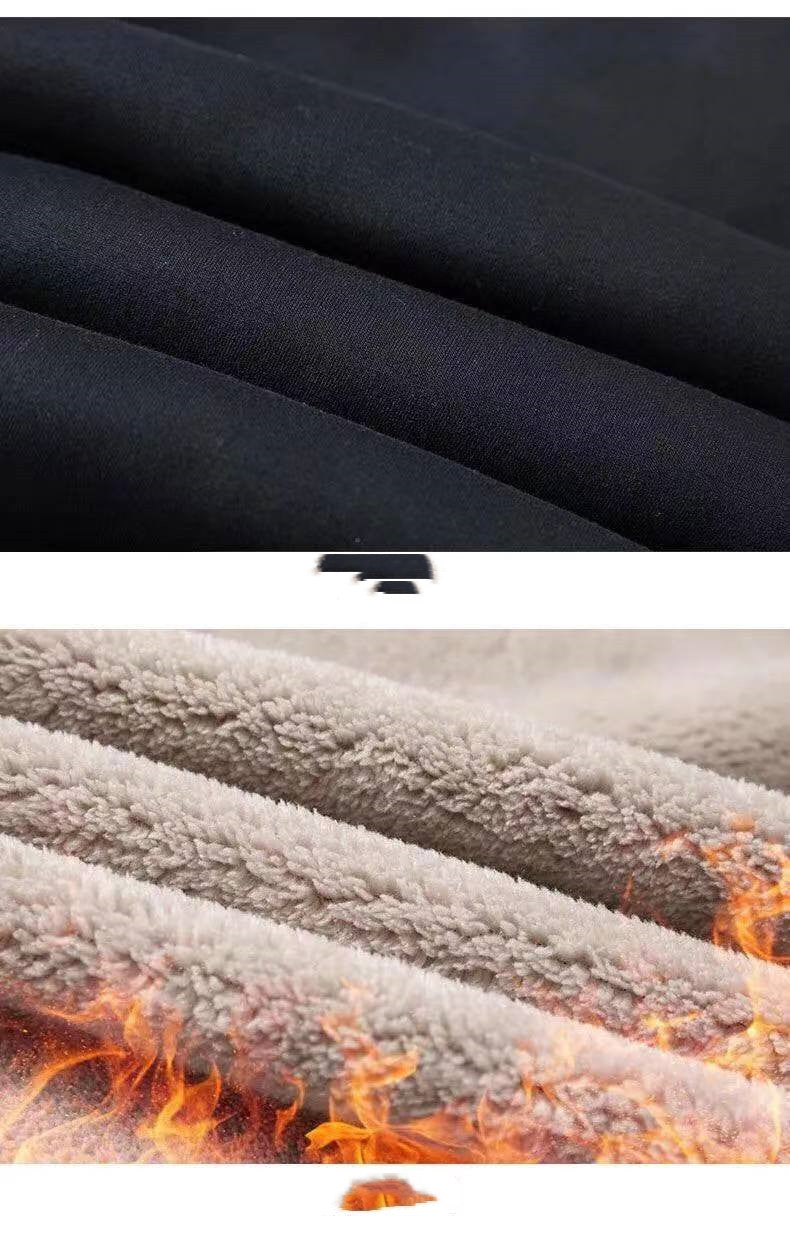 Loose Trend Fleece Thickening Youth Winter Casual Trousers