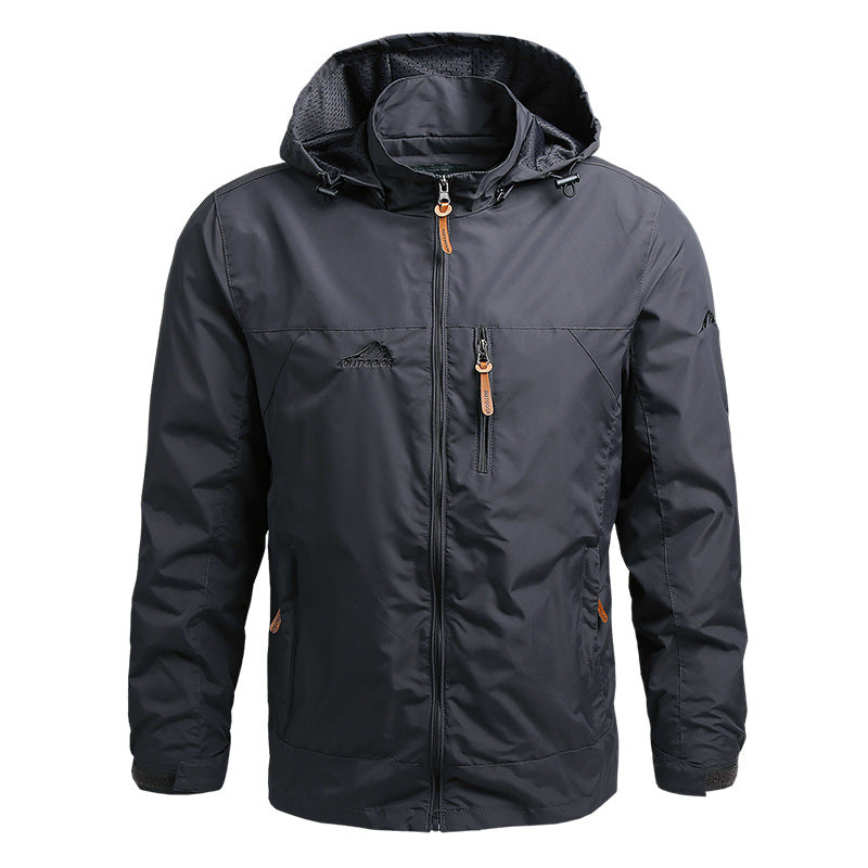 Mountaineering Shell Jacket Windcheater Outdoor Sports Jacket Men's Clothing