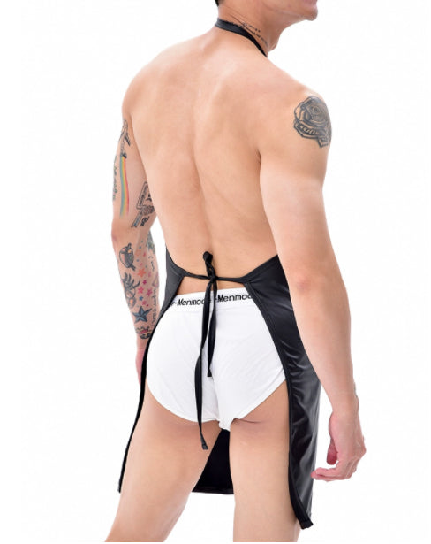 Home Hollowed-out Transparent Side-opening Pocket Apron