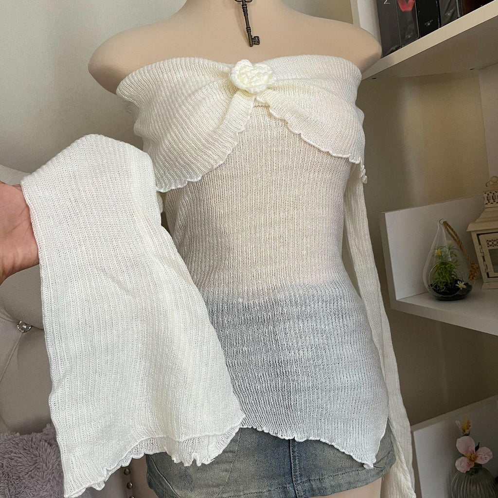 Figure-flattering Slimming 3D Floral Womens Blouse T-shirt Top