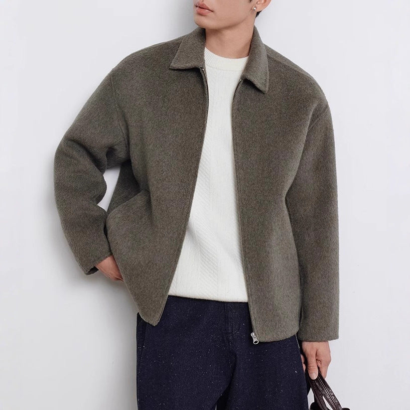 Double-sided Woolen Coat Men's 2025 Autumn And Winter