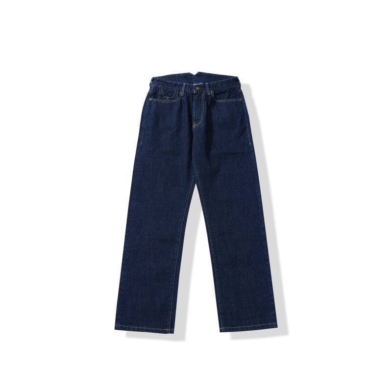 Pound Thick Primary Red Ear Straight Jeans