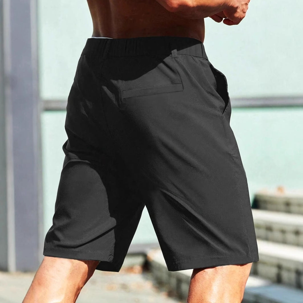 Men's British Style Suit Work Casual Straight Shorts