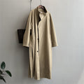 Women's Stand Collar Mid-length Trench Coat
