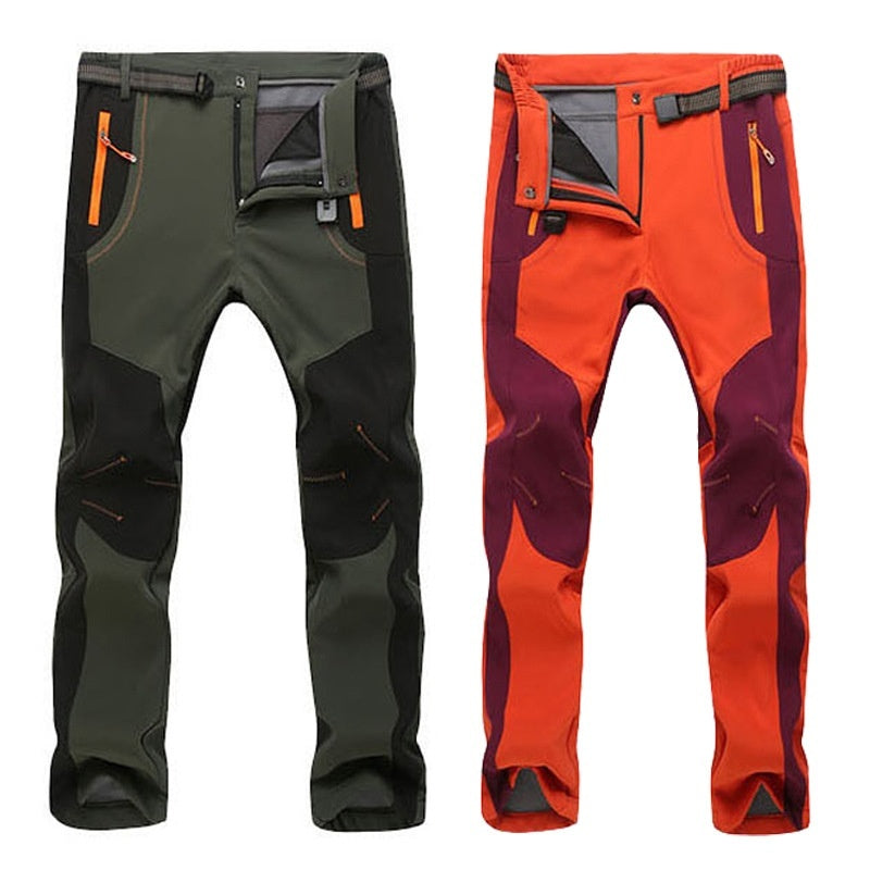Autumn And Winter Outdoor Sports Soft Shell Pants Men