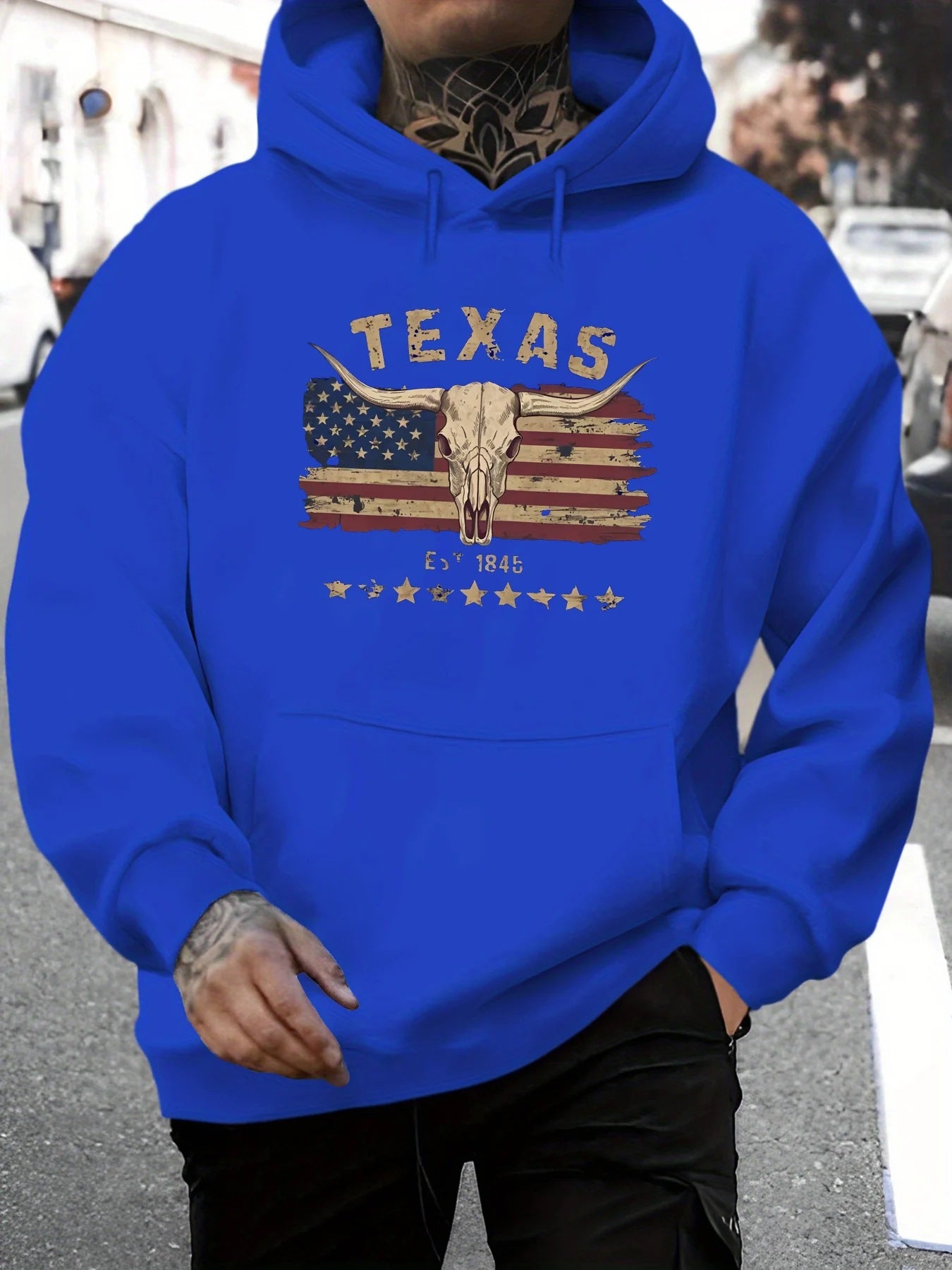 Men's Autumn And Winter Casual Loose Hooded Sweatshirt With