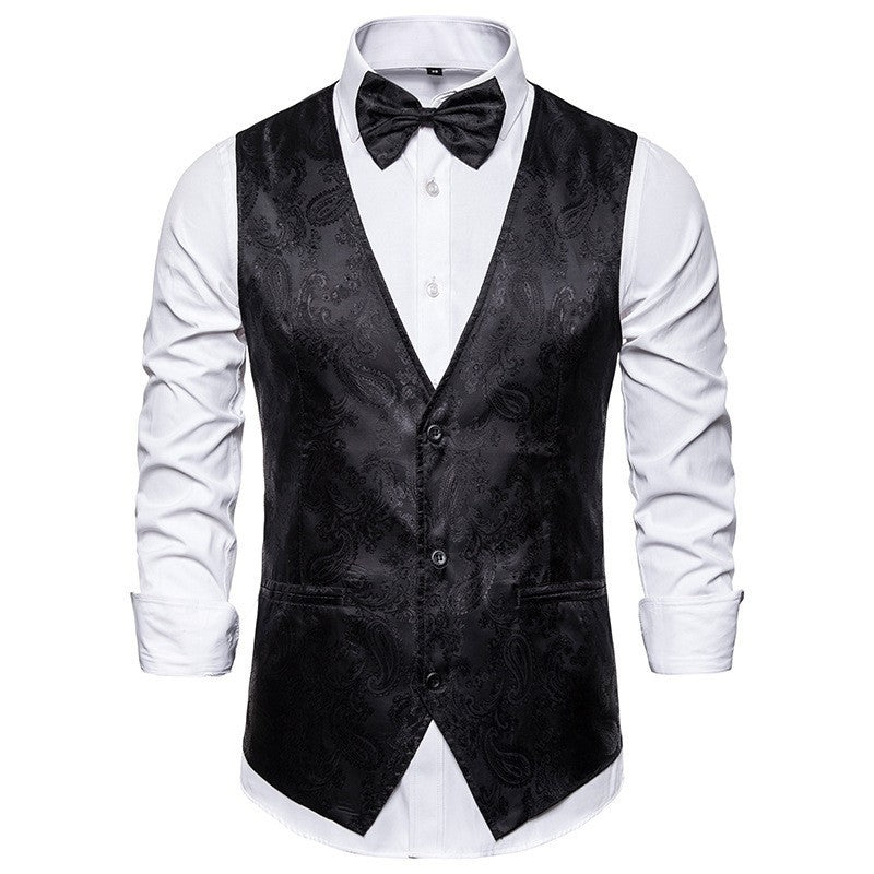 Men's Printed Sleeveless Vest Coat