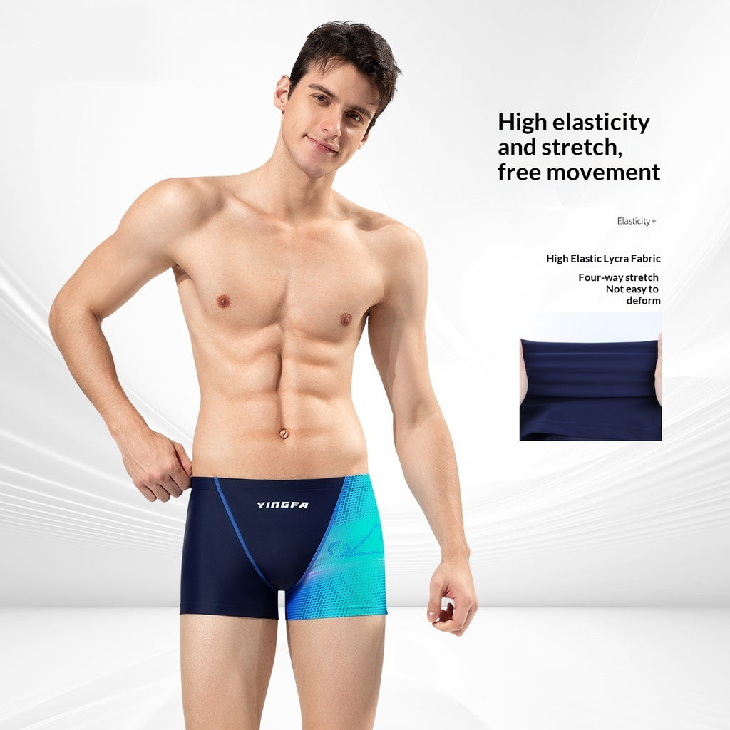 Men's Professional Training Quick-Dry Swim Trunks