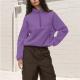 Casual Women's Top Half-zip Loose Sweatshirt