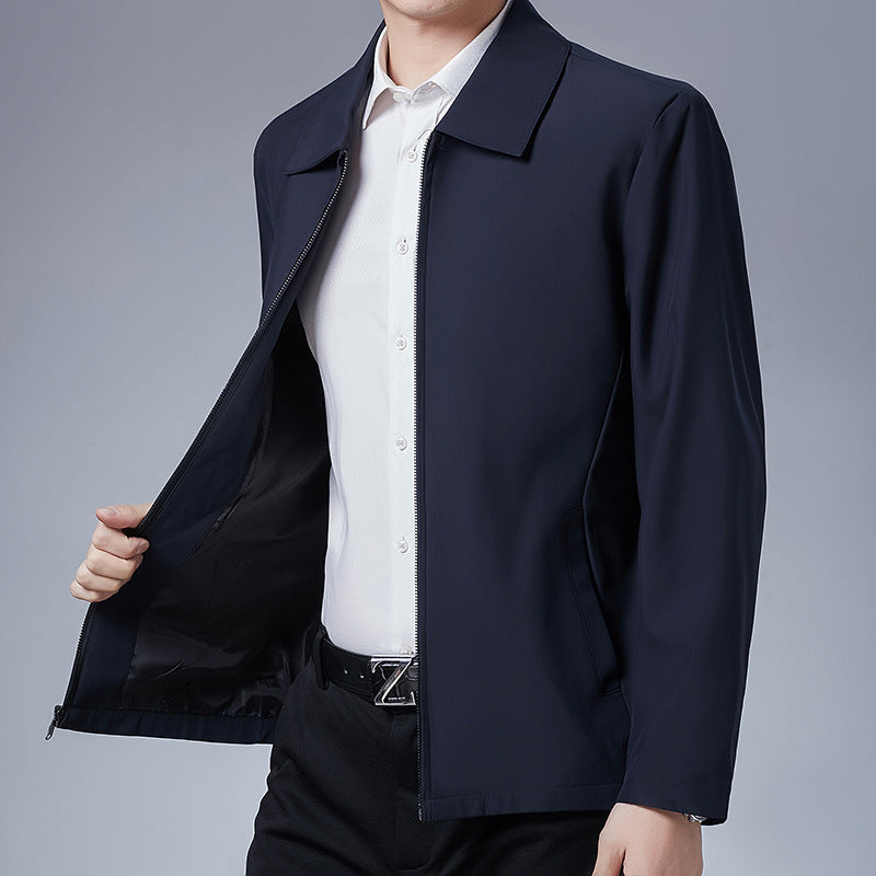 Middle-aged Men's Casual Lapel Jacket