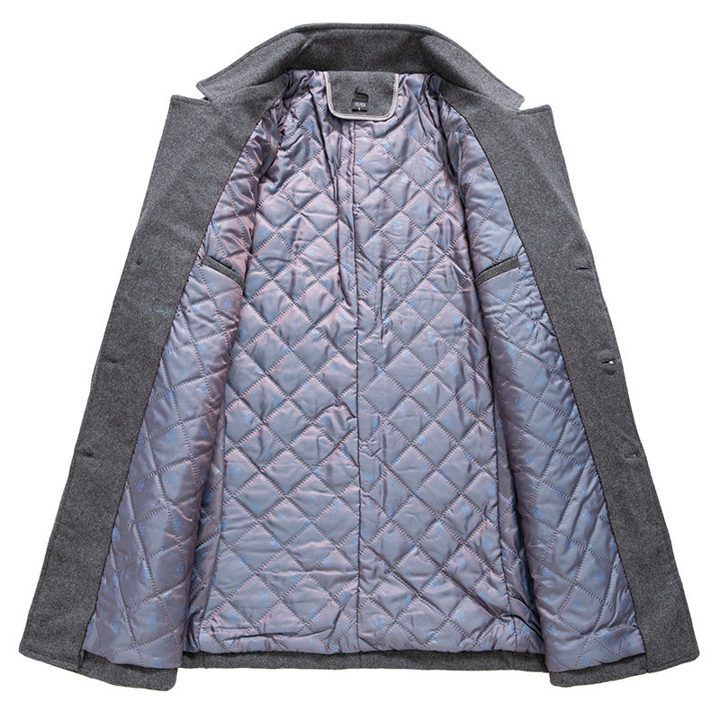 Men's Coat Fashion Cotton Padded Business Non-ironing