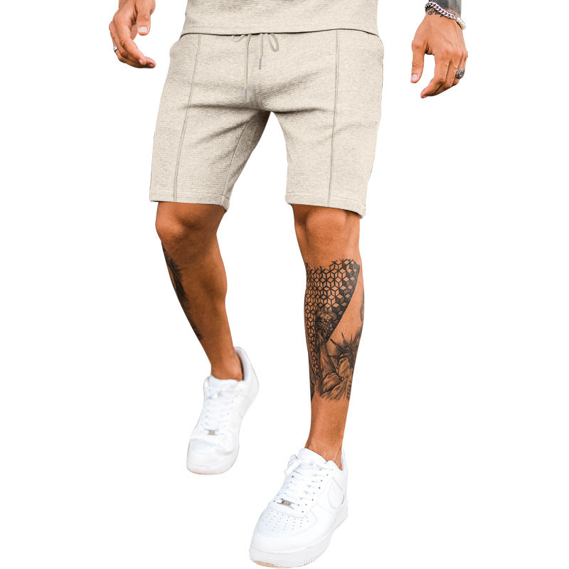 Men's Summer Plus Size Straight Leg Casual Shorts