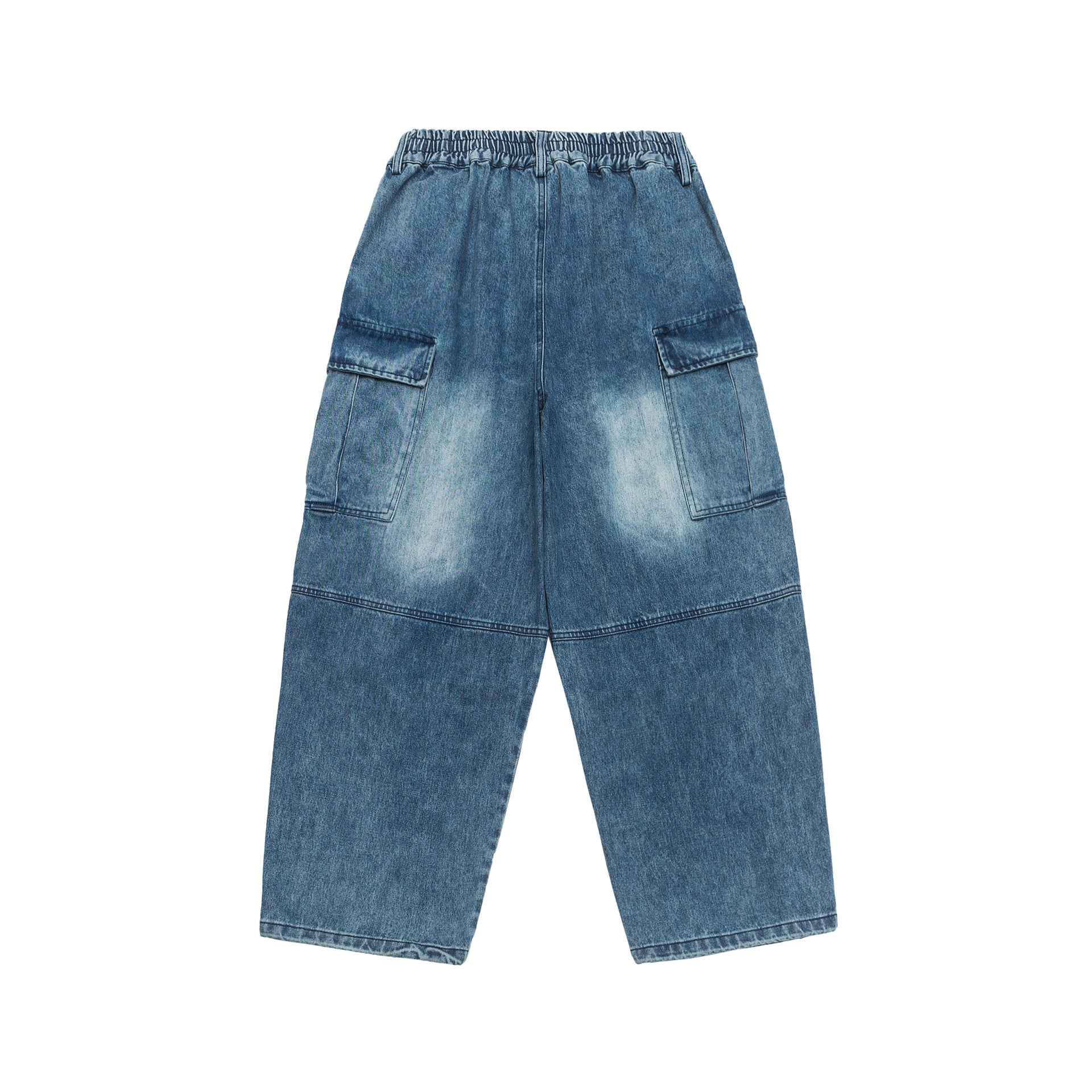 Season New Washed Fried Flower Denim Trousers