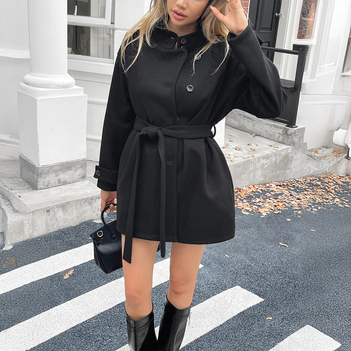 Women's Long Sleeve Sweater Overcoat Coat