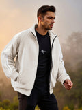New Zipper Trend Versatile Men's Fleece Jacket
