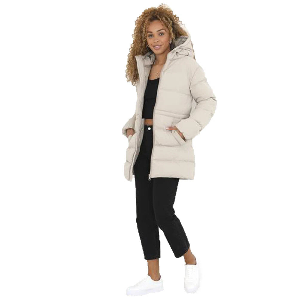 Thick Hooded Thigh Long Winter Warm-keeping Cotton Clothing Women