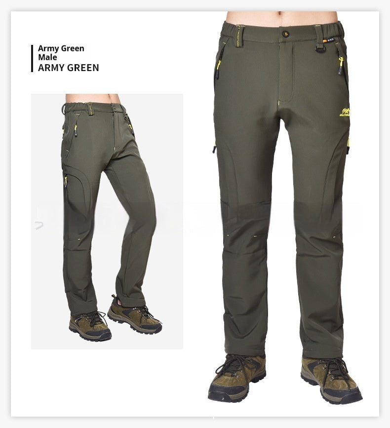 Women's Waterproof Warm And Loose Climbing Pants