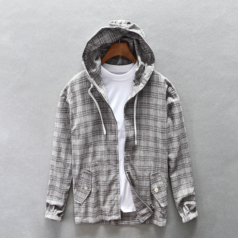 Men's Hooded Casual Shirt Jacket