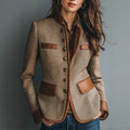Women's Vintage Notched Lapel Wool Coat