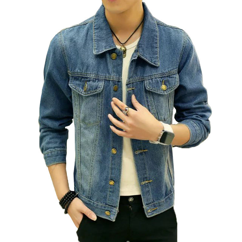 Men's Retro Casual Washed Denim Jacket
