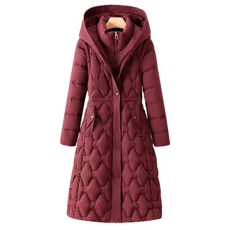 Down Cotton Coat Women's Mid-length Jacket