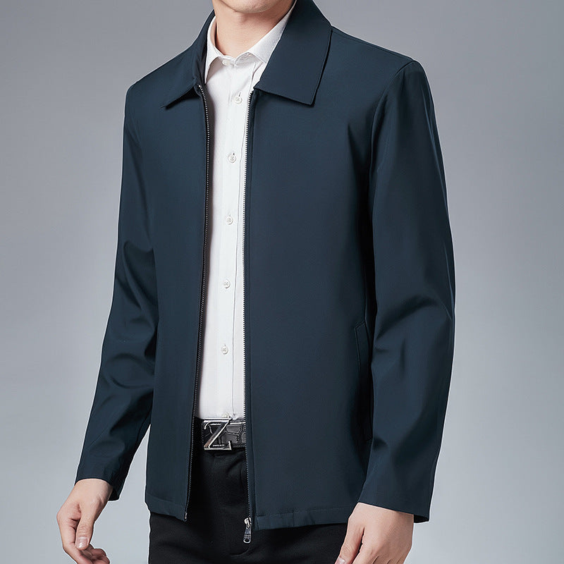 Middle-aged Men's Casual Lapel Jacket
