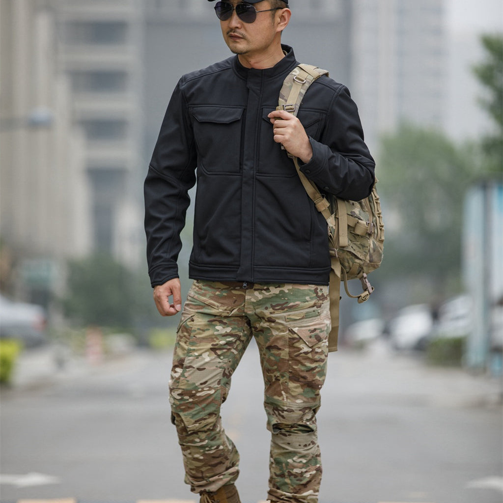 Bone Frog Peak Breaker Soft Shell Jacket Jacket Mountaineering Camping Windproof And Wear-resisting Jacket Tactical Thermal Jacket