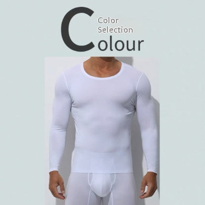 Men's Thermal Underwear Thin Top And Pants Set