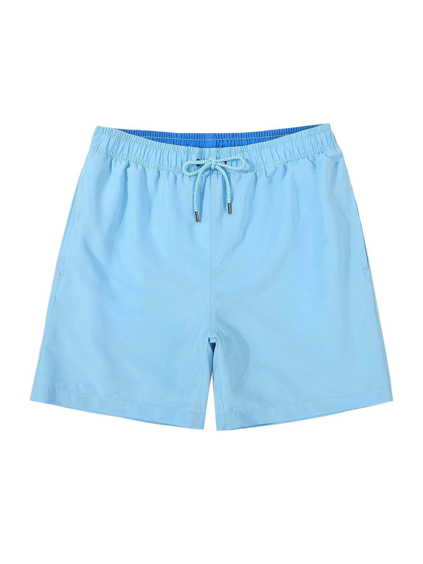 Solid Color Lined Men Swim Trunkscomfortable No Awkward Bulges Relaxed Fit And Quick Drying