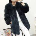 Fox Fur Mid-length Coat For Women