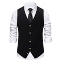 Autumn And Winter Suit Vest Man Retro European Single-breasted Casual