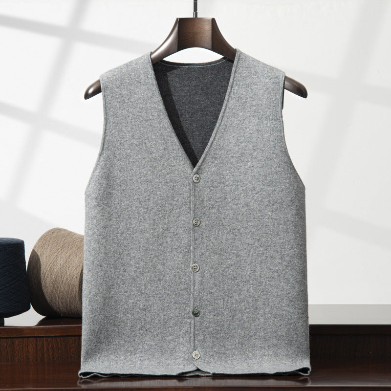 Men's V-neck Vest Premium Casual Knit Vest
