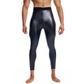 Seamless Butt-lift Underwear Mid Waist Fitness Leather Pants
