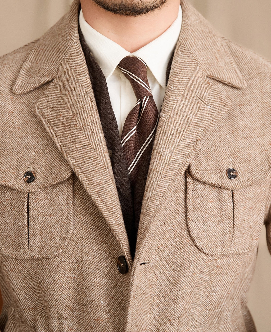 Wool Vintage Pocket British Leisure Warm Commuter Jacket