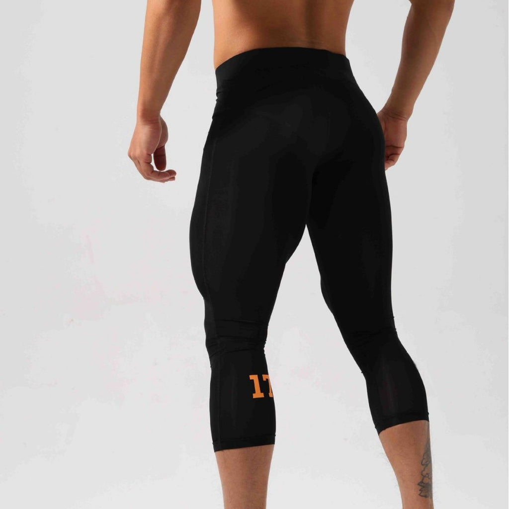 Fitness Tight Nude Feel Cropped Pants Super Elastic Nylon Quick-drying