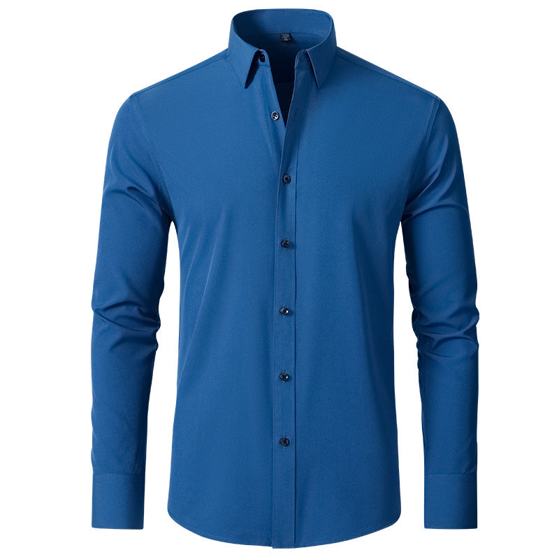 Full Elastic Force Shirt Men's Shirt Non-ironing Anti-wrinkle