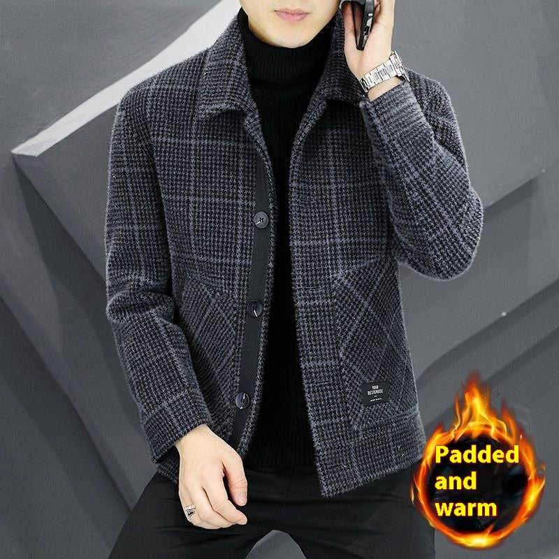 Lapel Casual Jacket Autumn And Winter Business Woolen Top