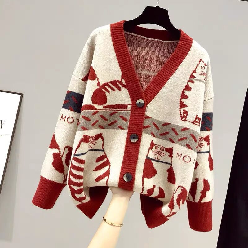 Women's SpringAutumn Sweater Cardigan Outerwear Extra-Thickness